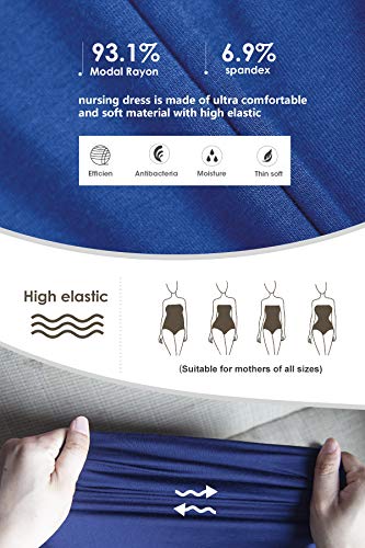 Robe d'allaitement sans manches Smallshow taille M vêtement maternité été - 7