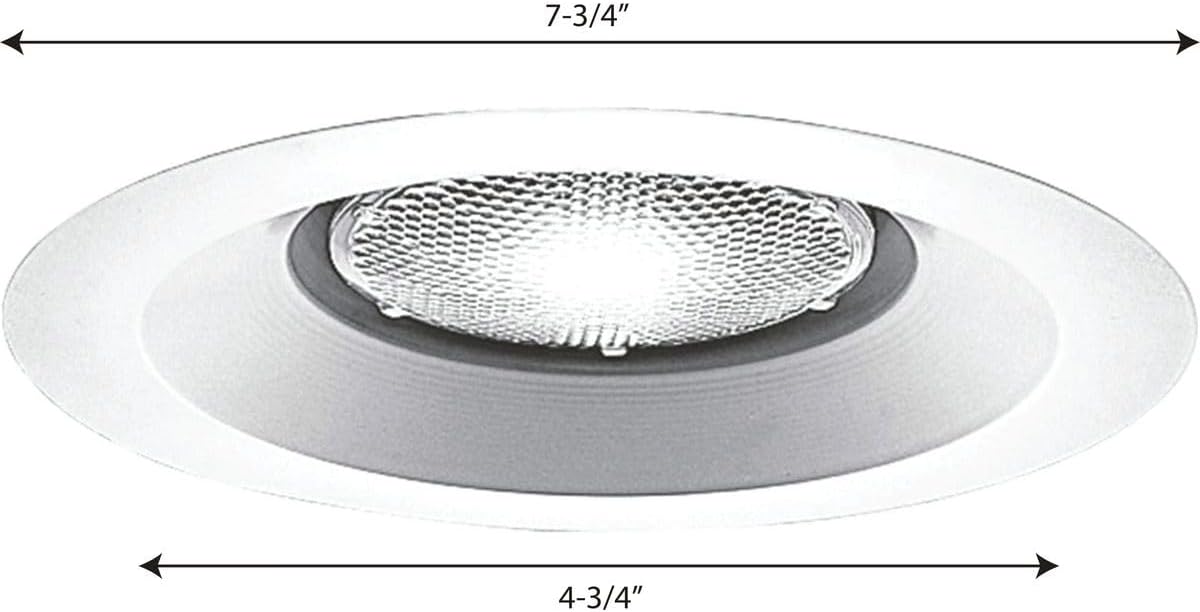 Progress Lighting P8072-28 Recessed Trim with dimensions, 7-3/4 inch diameter