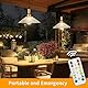 Dehobo Glühbirne Mit Batterie E27 Aufladbare Glühbirne Mit Fernbedienung - 7W Type-C Ladung Camping Lampe 3 Farben Dimmbare - Akku birne Mit Timing Funktion Mit Taste, Outdoor Lampe 1 Pack