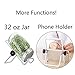 Stainless Steel Sprouting Stands, Sprouting Holder for 32 OZ Mason Jar Lid Holder. Used to make Sprouts, Broccoli, Lentil Seeds. Also Used to Phone iPad Tablet Stand. Not Include Jar. White, 2 Pack