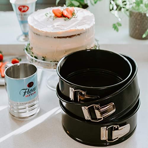 Tala Performance, 20 cm Springform Round Cake Tin, Professional Gauge Carbon Steel with Eclipse Non-Stick Coating, Loose Base, Easy Release Cake Pan; Ideal for cakes, pies and cheesecakes