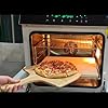 Rectangular Pizza Stone Set With Peel & Cutter - 12x15 Inch Cordierite Baking Stone Kit