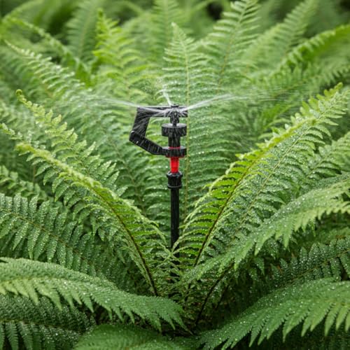 Image of HASTHIP 10Pcs Drip Irrigation Kit, 360 Rotatable Drip Irrigation Sprayer Tips, Screw -in Micro Sprinklers Nozzles DIY Slow Irrigation Spray Sprinklers for Garden, Lawn, Greenhouse Watering System