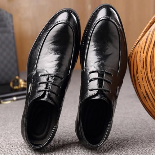 Men's Breathable Business Dress Shoes, Pointed Toe Wedding Comfortable Leather Casual Shoes for Men, Ideal for Occasions Daily Wear4