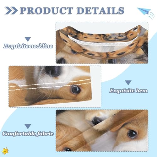 Boys Short Sleeve T-Shirts Cute Dog Real Rashguard Kids Swim Shirts Sun UPF 50+ Multicoloured3