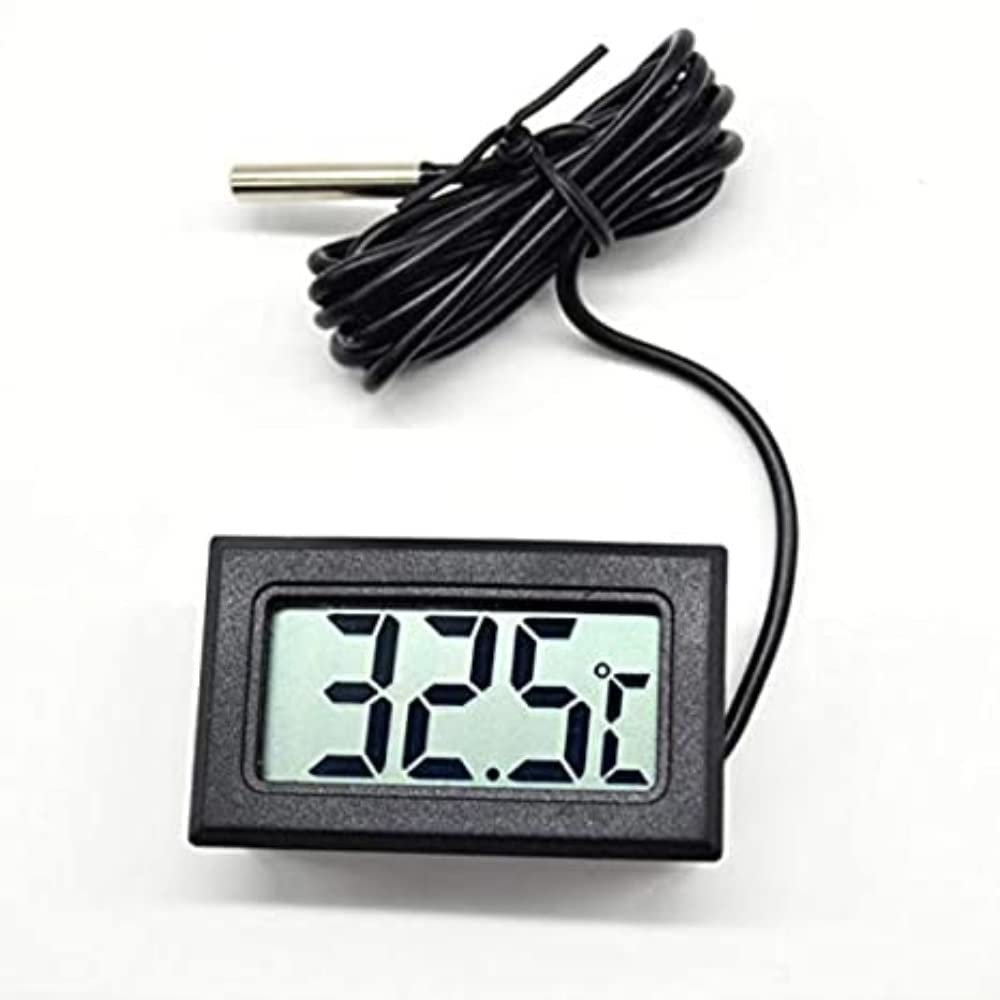 Mini LCD digital thermometer sensor wired for Room temperaure/fridges, Indoor Outdoor Portable Pocket LCD Electronic Temperature Meter Tester-image-41