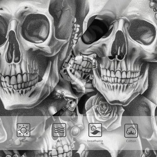 Realistic Cool Skulls Roses Grey Girls Underwear Toddler 2t Cotton Little Girl Panties Animal Kids Undies Briefs3