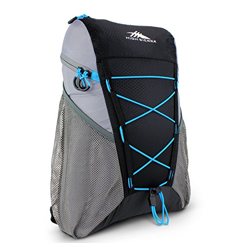 High Sierra 63906-4415 Pack-N-Go 2-Sport Backpack, Black/Charcoal/Pool, 18-Liter