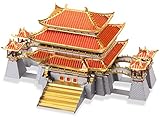 Piececool 3D Metal Puzzles, Furong Garden Chinese Traditional Architecture Building Models Kit to Build for Adults Brain Teaser 3D Puzzle Best Gift Home Decor DIY Crafts - 420Pcs