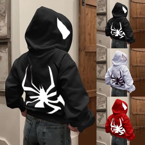 Spider Hoodie Y2k Zip Up Hoodie Cute Graphic Streetwear Hoodies Jacket Full Zipper Emo Sweatshirt Grunge Clothes3