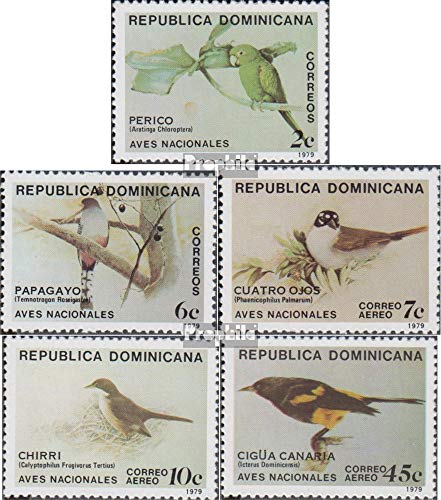 Prophila Collection Dominican Repubblica Michel.-No..: 1243-1247 (Completa Edizione) 1979 Uccelli (Francobolli per i Collezionisti) Uccelli