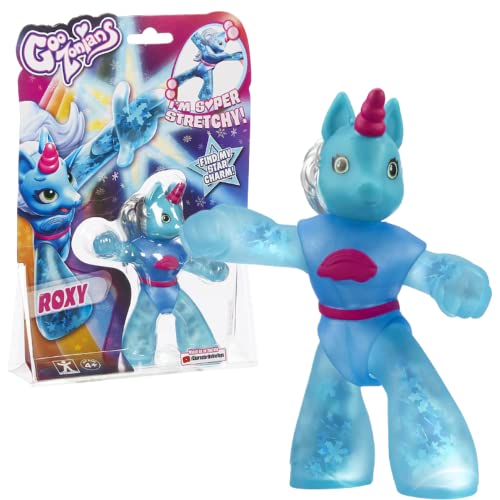 GooZonians 07564 Roxy Hero Pack Superdehnbare, Verformbare und Elastische Actionfiguren, Heroes of GOO JIT Zu