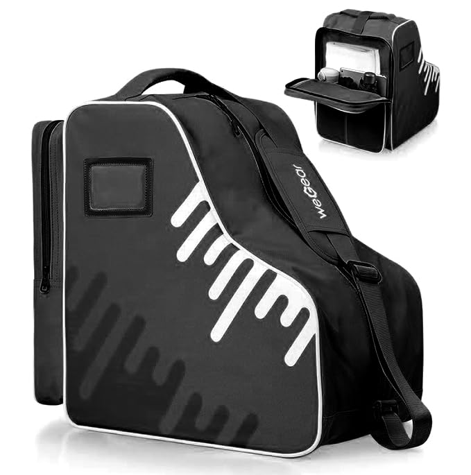 CELLGEAR Skate Bag Adults Roller Skates Bag,Large Capacity Ice Skates Carry Bag with Adjustable Shoulder Strap Nylon Inline Skate Bags for Girls Boys Women Men