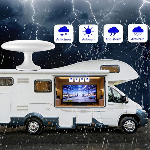 RV TV Antenna 4K HD Roof Mount