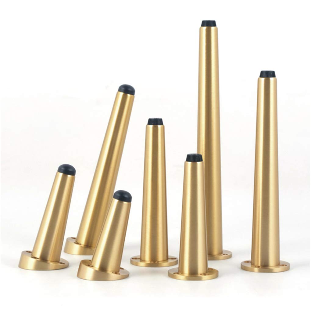 Patas para muebles, 4 piezas de patas de muebles de latón puro de cobre, patas de gabinete, patas ajustables para muebles, patas de cama para baño, elevadores de muebles, accesorios de repuesto para