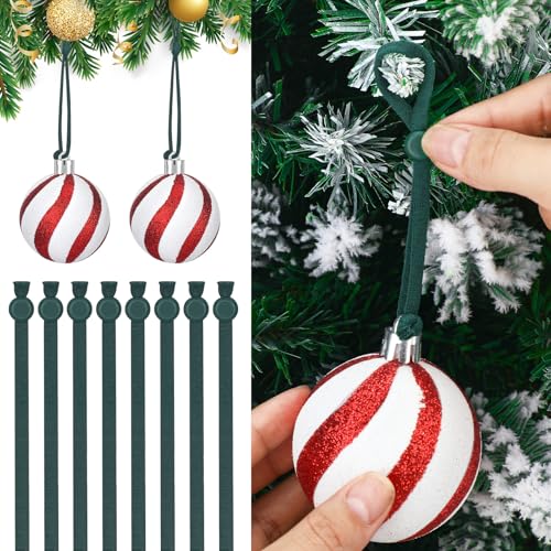 Daifunli 24 Pcs Christmas Anchor Adjustable Ornament Hooks Non Slip Hangers Hooks Tree Ornaments Anchor for Christmas Tree Decorations (Green)
