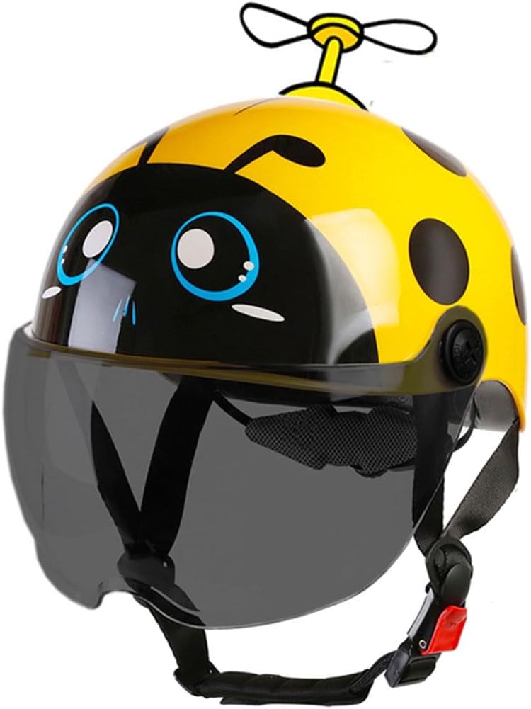 DOT Approved Child Cute Motorcycle Half Helmet Kids ATV Helmet Open Face Helmet Comfortable Novelty Small Helmet Four Wheeler Helmet for Bicycle Cruiser Street Scooter Youth Child