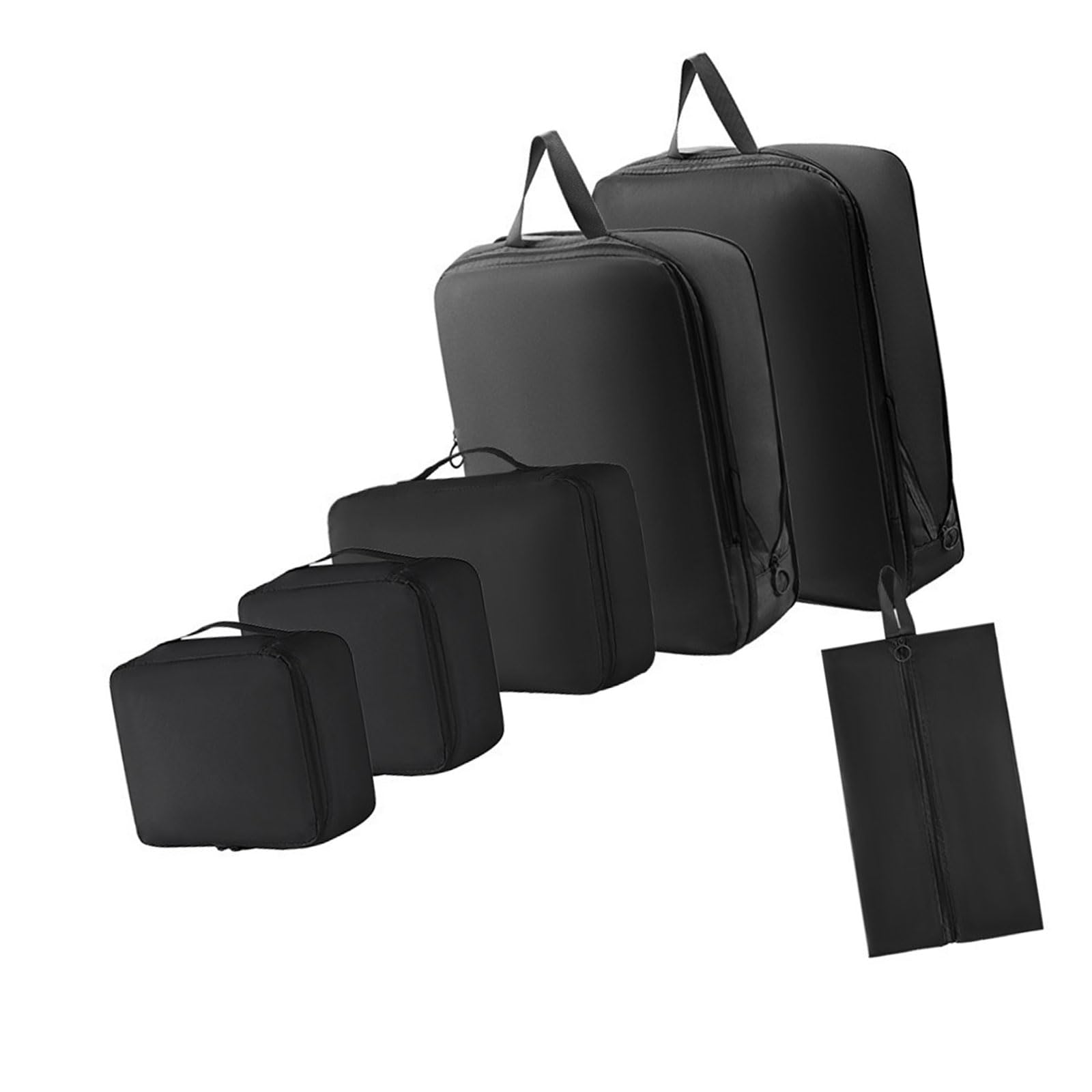 6 pezzi Efficace Borsa Strada Abbigliamento Viaggio Bagagli Organizzatori Borse Per Vestiti E Scarpiere Con Cerniere