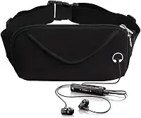 Pochete Esportiva Masculina Feminina De Corrida Doleira Impermeável Celular Bike (Preta)