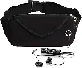 Pochete Esportiva Masculina Feminina De Corrida Doleira Impermeável Celular Bike (Preta)