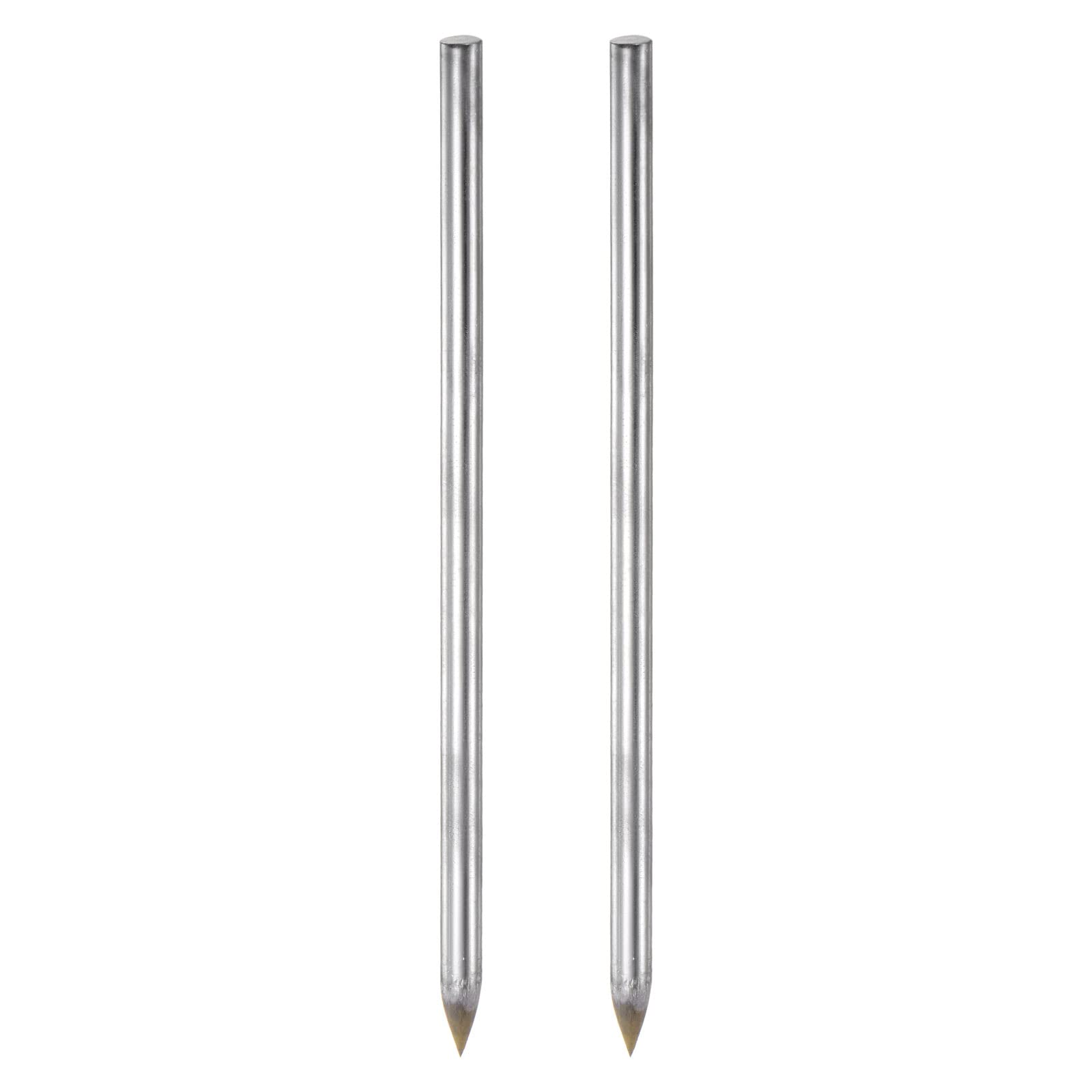 HARFINGTON 2Pcs Tungsten Carbide Tip Scriber Large Alloy Etching Engraving Pen for Metal Glass Ceramics Marble