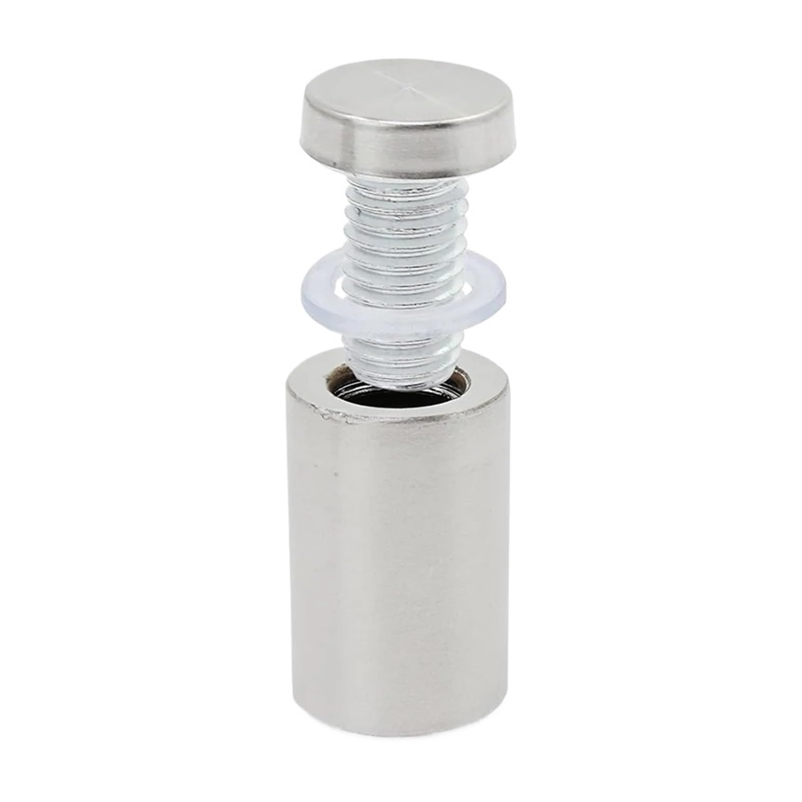 YDHSIKK Standoff Fixings, Stainless Steel Glass Standoff Screws 16x30mm Pack Of 20 Silver