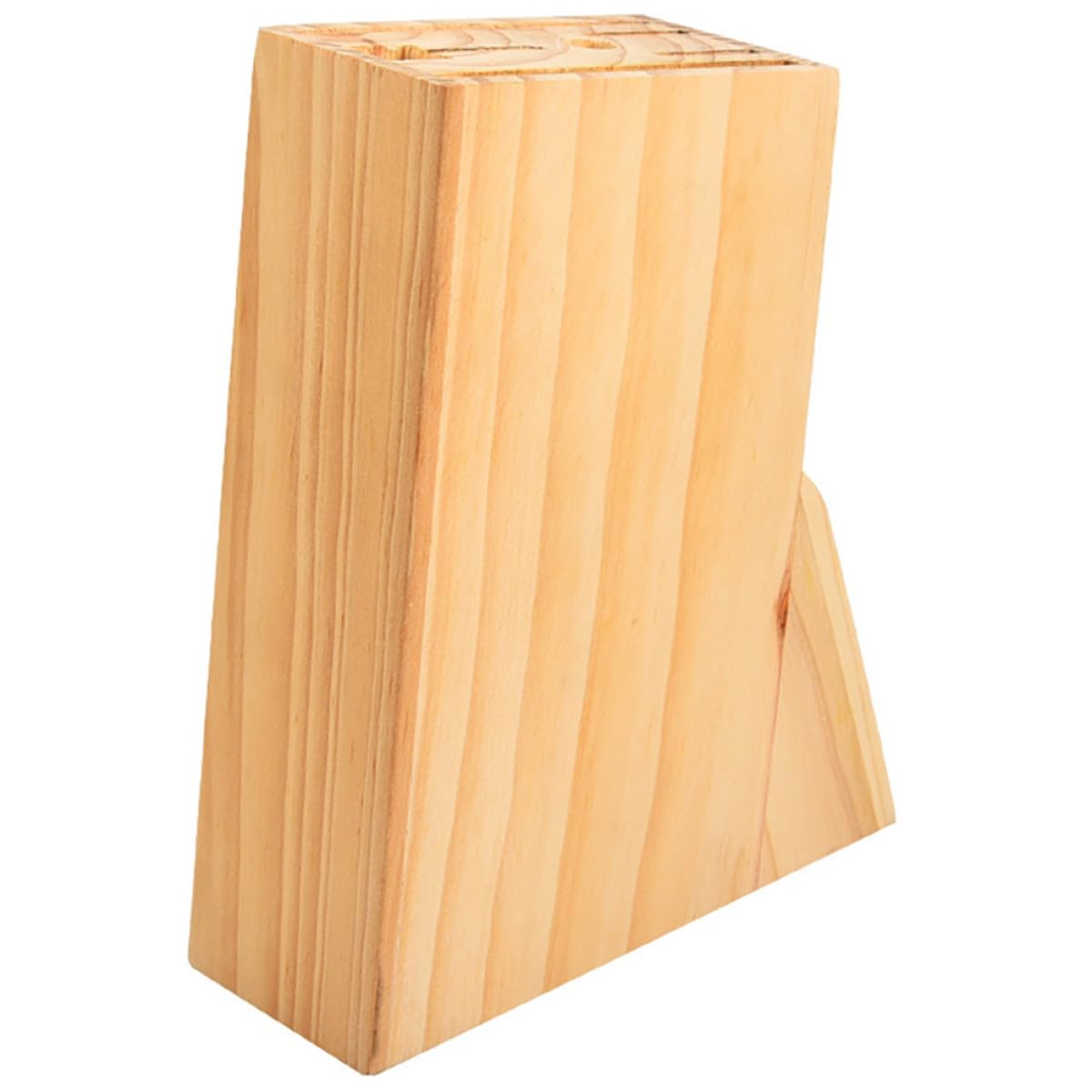 Housoutil Support pour Couteaux Cuisine en Bois Naturel Porte-Couteaux Multifente Stable Rangement Sécurisé pour Couteaux et Ustensiles Cuisine Accessoire Pratique pour Plan de Travail