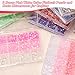 2 Boxes Pink White Flatback Pearls and Resin Rhinestones for Crafting, 3-6 mm Jelly Rhinestones, Mixed Size Half Pearl Bedazzling Gems for Nail DIY Crafts Mugs Bottles Tumblers Clothes Makeup