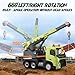 DOUBLE E Volvo FMX 1:20 Scale RC Crane Truck - 660° Rotating Console, 2.4GHz Anti-Interference, Realistic Lifting Sounds & LED Work Lights - Construction Toy for Kids & Adults