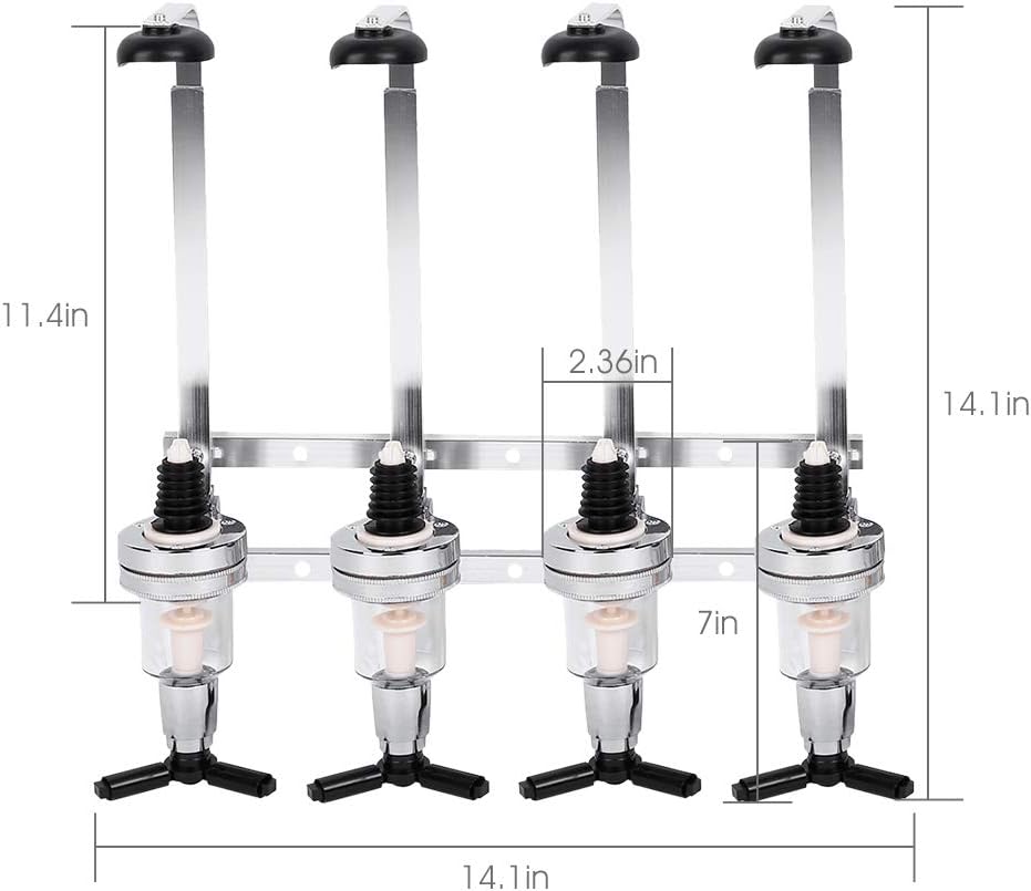 Wine Liquor Drink Dispenser, Wine Bottle Stand Prevents Waste or Spillage, Wall Mounted Liquor Alcohol Dispenser Suitable for wineBeverages Juices