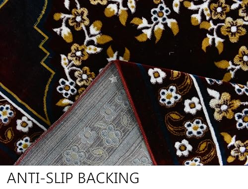 Image of Janamaz Prayer Mat - Turkey Soft Velvet Namaz Mat | Premium Aasan for Daily Salah, Janimaz Namaz, Comfortable & Durable Prayer Mat | 44x27 Inch, (05)