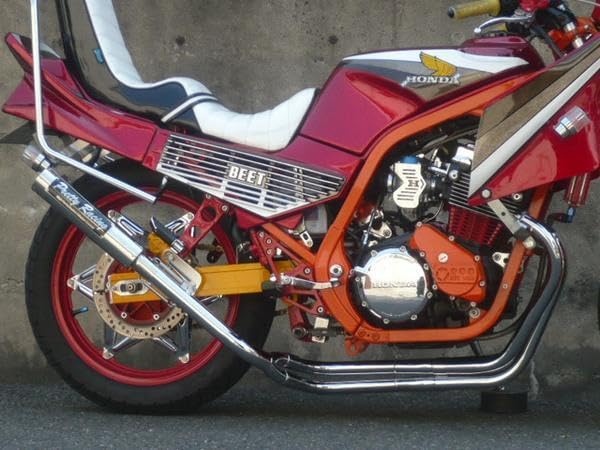 cbr400f マフラー プリティーレーシング 楽天市場】HONDA CBR400F 分割式 45π (極) PRETTY管 メッキ