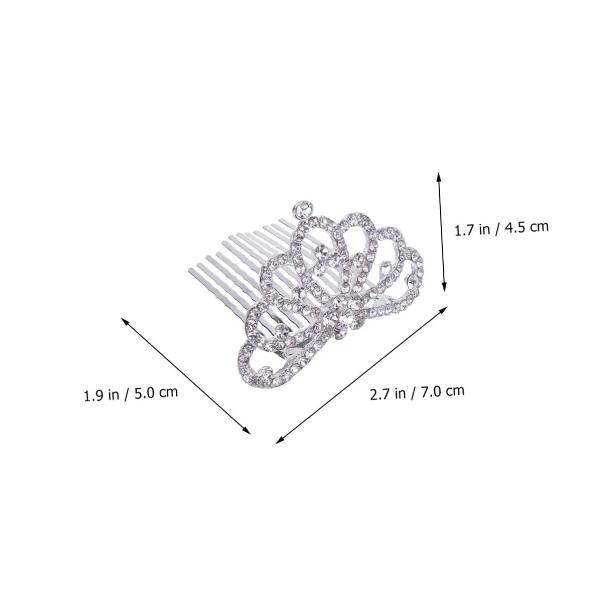 Healeved 12Pcs Rhinestone Crown Hair Accessories Headbands and Combs for Parties Carnivals and Festivals Comfortable and Durable Headdress