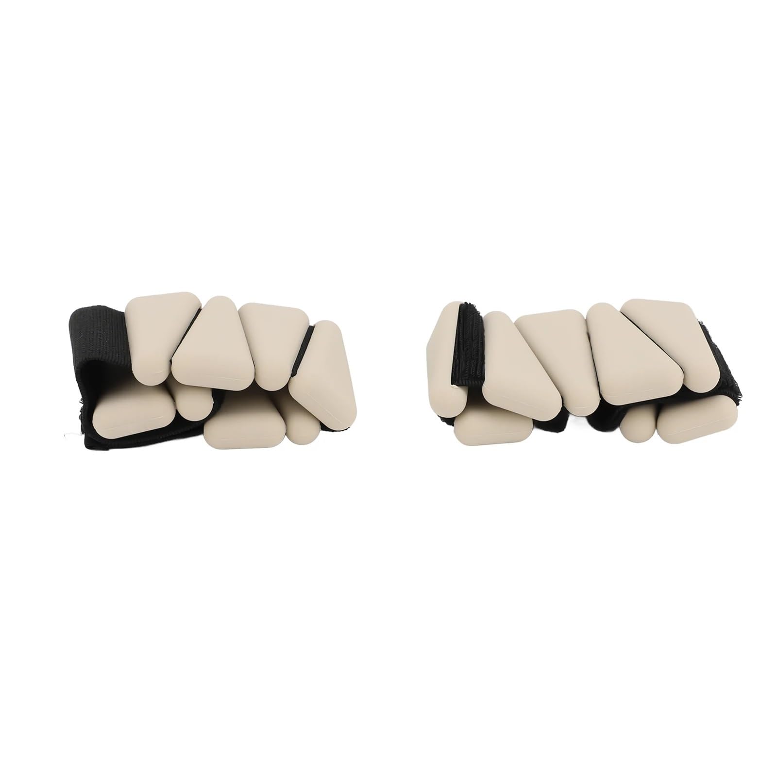 Cavigliere Pesi Pesi da polso, 1 paio, 2 libbre, regolabili, indossabili, in silicone, for polso e caviglia, braccialetti for yoga, danza, pilates, palestra, beige