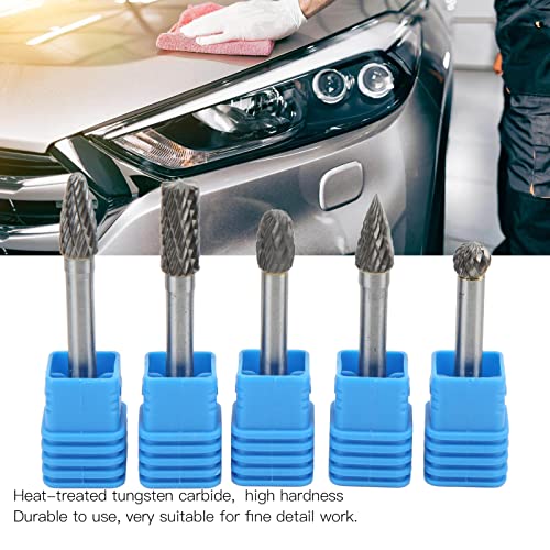 Set de 5 fresas rotativas de carburo de tungsteno miniatura 4