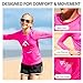 Kanu Surf Girl's Keri UPF 50+ Long Sleeve Rashguard, Neon Pink, Small (8)