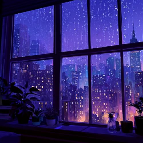 『Gentle City Rain by the Window & Calming Sounds』のカバーアート