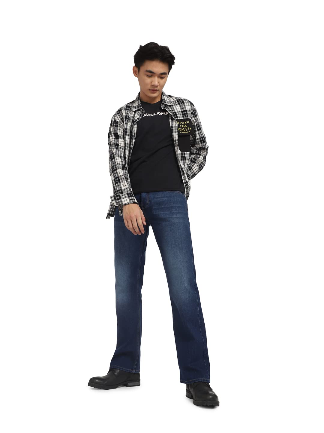Jack & Jones Men's Relaxed Fit Jeans | Low Rise | Jeans for Men in neutral