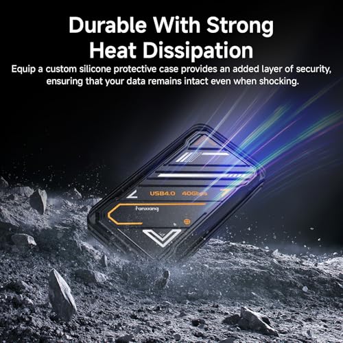 Image of fanxiang External SSD 1TB, Up to 3800MB /s USB 4.0, External Solid State Drive, Portable SSD Type-C External Hard Drive for iPhone 15 /Pro /PC /Laptops /Professionals /Gaming, PS3000
