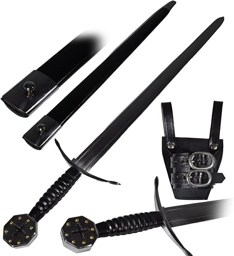 Espada cruzada del siglo XI Full Tang templada batalla lista a mano forjada