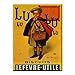 PLAQUE METAL 40X30cm PUB RETRO BISCUIT ECOLIER LU - M680