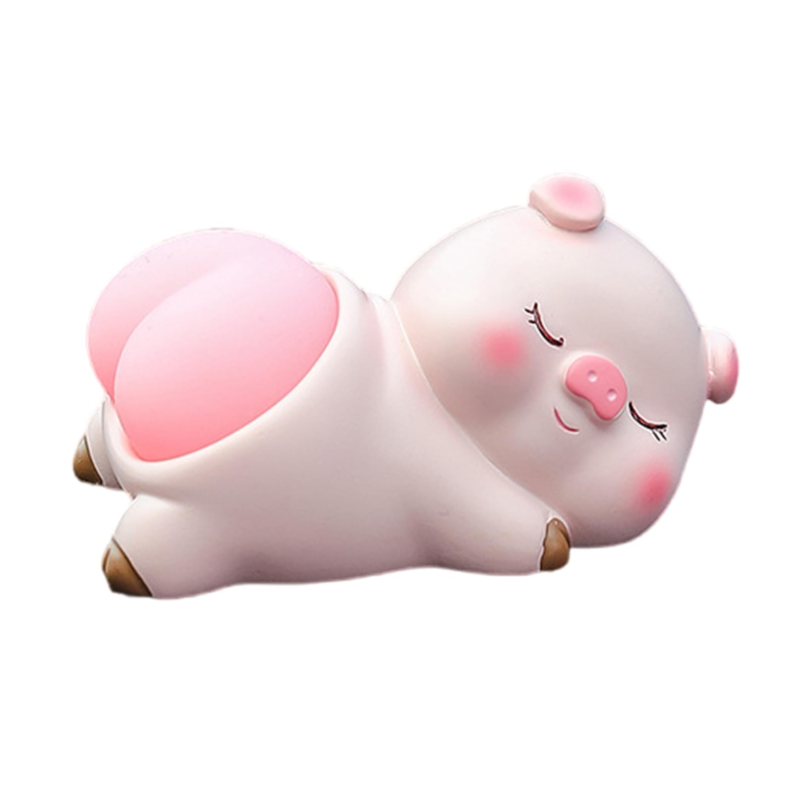 Buxuaaaa Without Balloons Resin Animal Figurine Ornament Suitable For Car Interior Dashboard Home Decoration Desk Display Stress Relief Miniature Animal Figurines