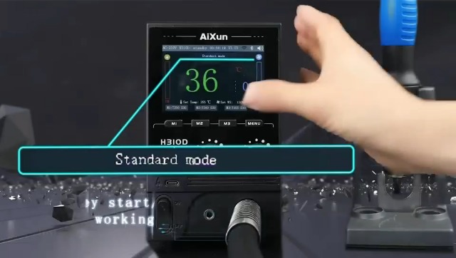 AiXun H310D Stazione Di Rilavorazione BGA Con Pistola Ad Aria Calda 1000W – Intelligente, WiFi, Bluetooth E Display IPS 3,5'' - 3