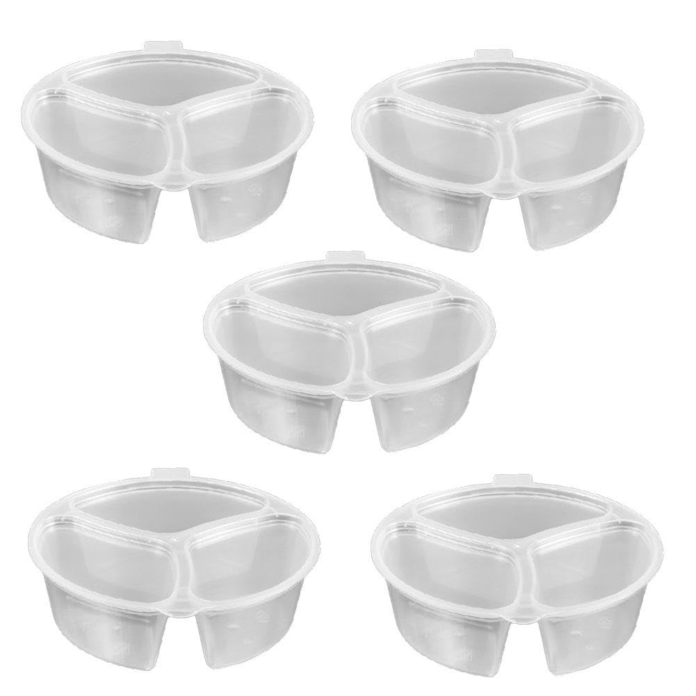 Vzpeun Confezione da 3 contenitori riutilizzabili in silicone per snack