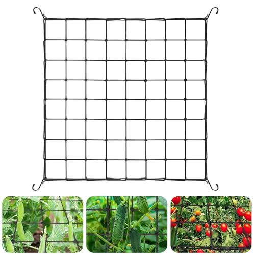 Red para Tienda de Plantas, Red para Trepar Plantas de Nailon, Red de protección para Verduras de jardín, 80 x 80 cm, Adecuada para protección de Plantas, Verduras, Frutas y Flores