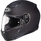 HJC Solid Mens CL-17 Full Face Motorcycle Helmet - Matte Black/Large