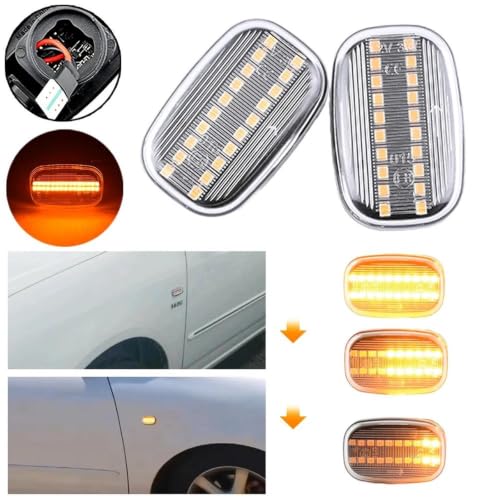Intermitente lateral LED Lexus RX MCU15 acabado crystal white premium 2