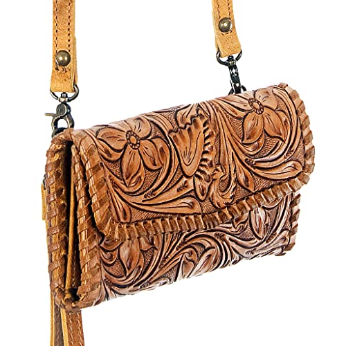 American Darling Floral Tooled Clutch3