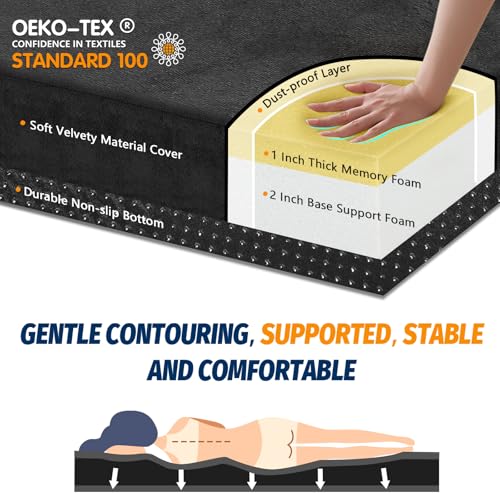 Image of CYMULA Memory Foam Camping Mattress Pad, Sleeping Mat, Portable Roll Up Mattress for Adults, Camping Bed Pads for Sleepover, Car Bed with Travel Bag