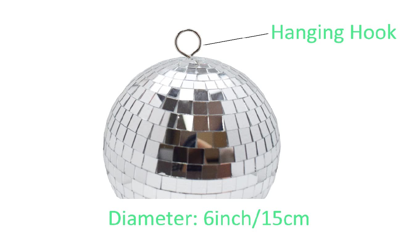 Boule à facettes miroir 15 cm Idéal pour les fêtes ou DJ, Noël